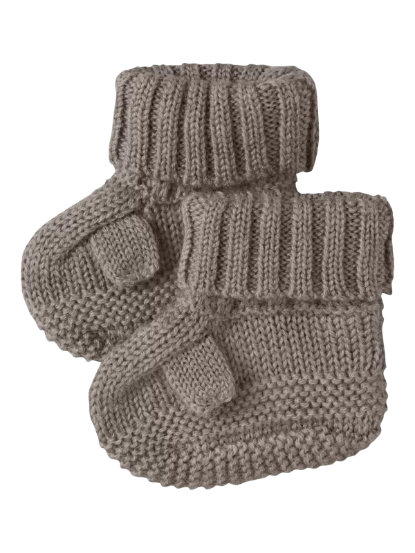 NAME IT NbnWruni wool knit slippers vauvan merinovillatossut merinovillasukat Satellite