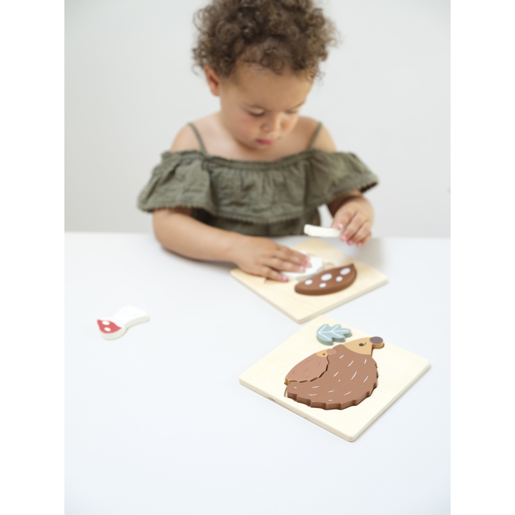 FABELAB 2-pack mushrooms + hedgehog puzzle sienet ja siilit 2-pack palapelit - Image 2