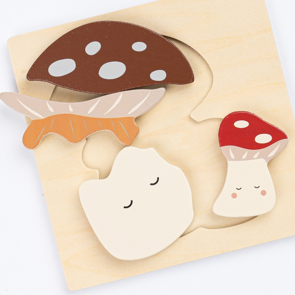 FABELAB 2-pack mushrooms + hedgehog puzzle sienet ja siilit 2-pack palapelit - Image 6