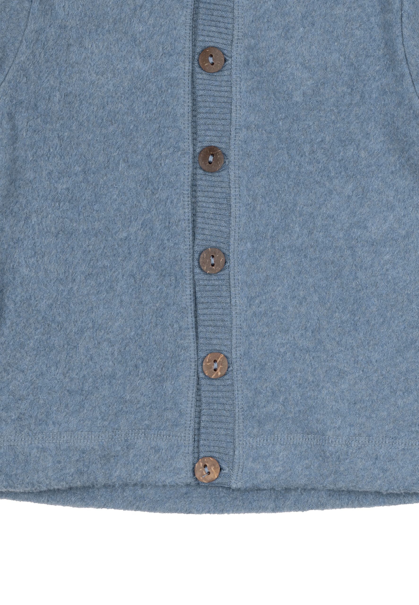 MIKK-LINE puuvilla fleecetakki brushed hengittävä Faded Denim Melange - Image 5