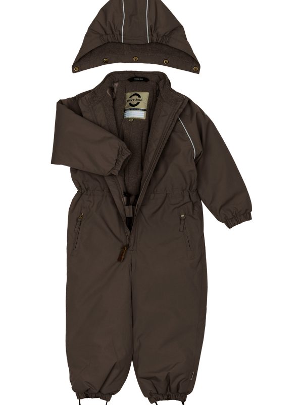 MIKK-LINE talvihaalari toppahaalari vedenpitävä 20 000mm Raisin ruskea, taittaa hieman viininpunaiseen