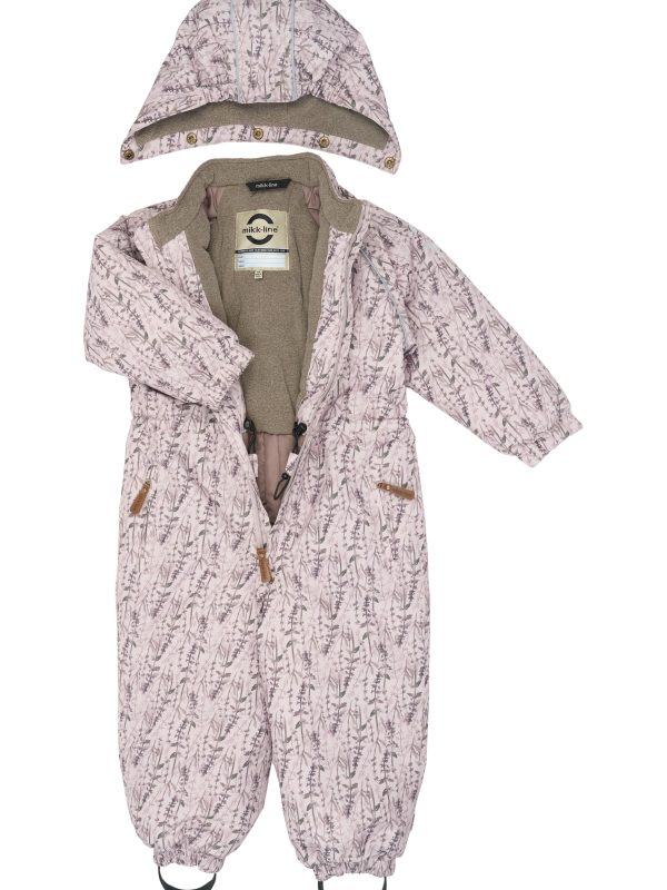 MIKK-LINE talvihaalari toppahaalari 20 000mm vedenpito Floral Cloud Gray