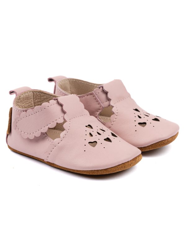 MIKK-LINE prewalker leather sandals sandaalit Heart Adobe Rose