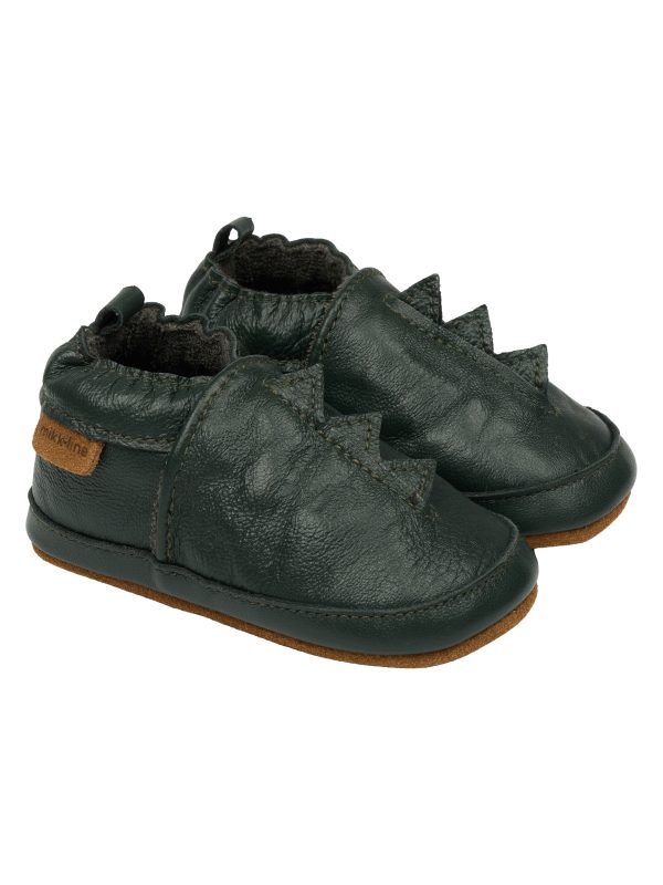 MIKK-LINE nahkatossut Dinosaurus Darkest Sprouse tummanvihreät