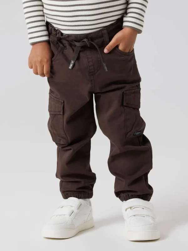 NAME IT NmmBen Cargo pants housut twill Delicioso t.ruskea