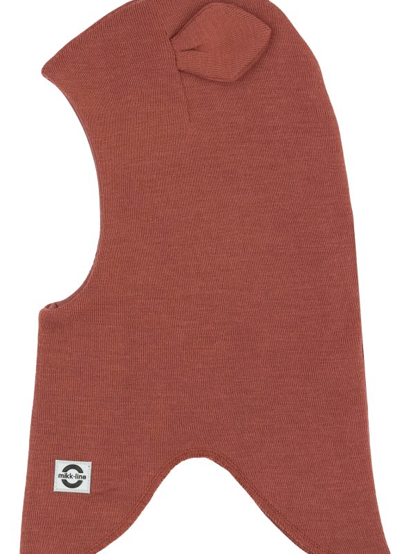 MIKK-LINE wool fullface merinovillasekoite kypärämyssy korvilla Apple Butter