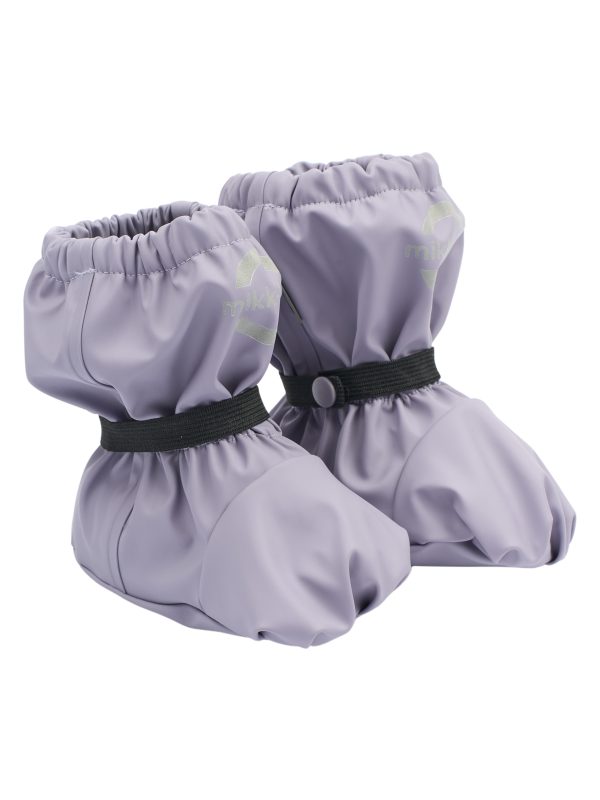 MIKK-LINE PU rainfooties with fleece fleecevuorelliset kuratossut sadetossut kuratöppöset Lavender Gray