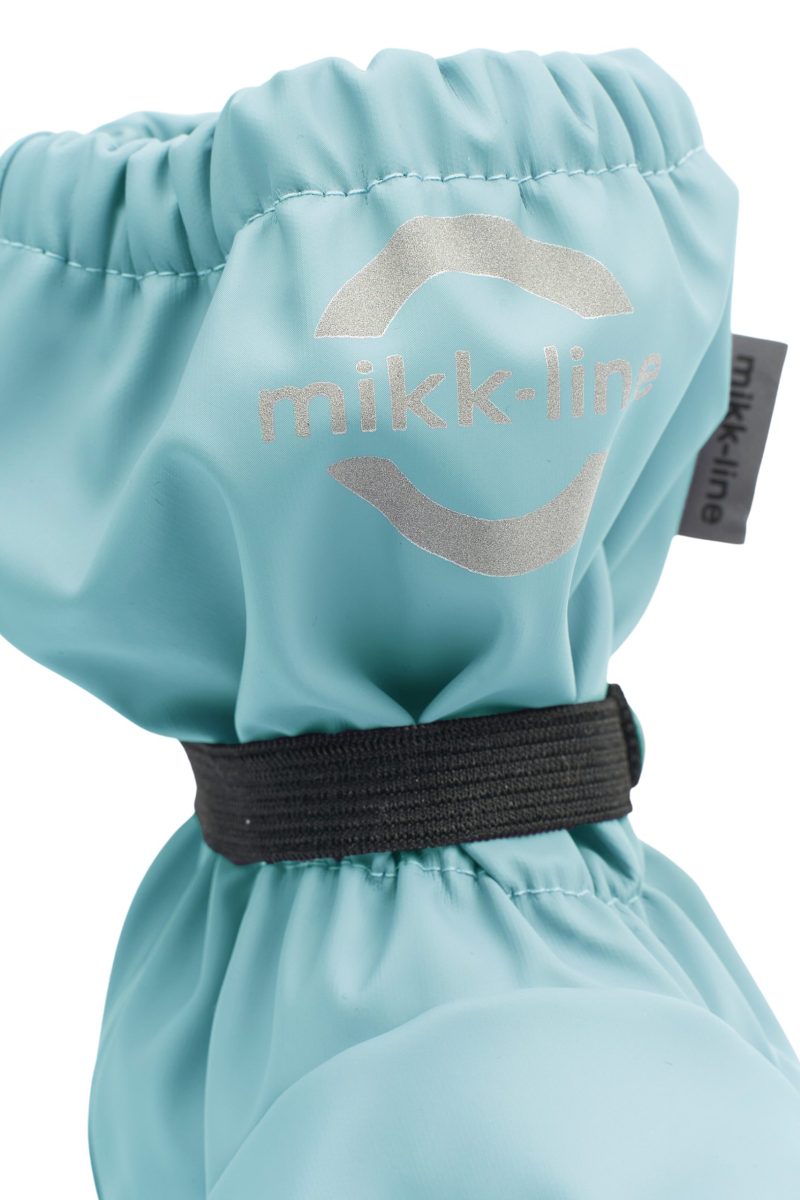 MIKK-LINE PU rainfooties with fleece fleecevuorelliset kuratossut sadetossut kuratöppöset Stone Blue - Image 6