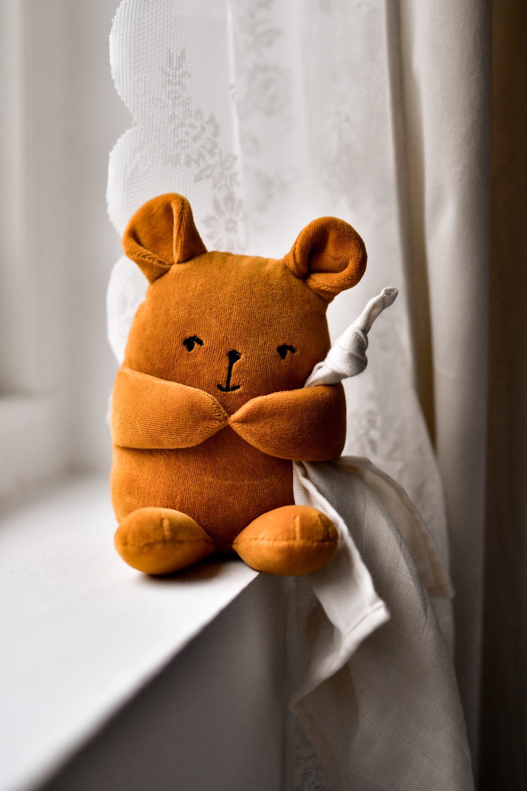 FABELAB Fabbie Music Box + Muslin soittorasia + harso Bear Wood Thrush - Image 2