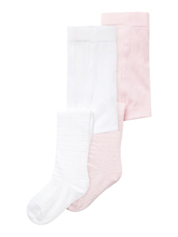 NAME IT NmfDitta 2-pack sukkahousut Bright White / Ballerina