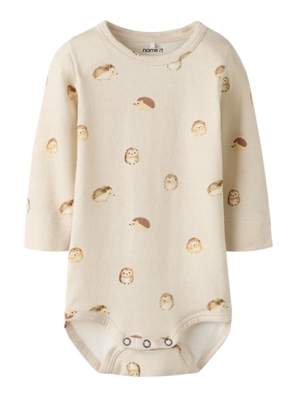 NAME IT NbnNille extra slim fit siili body Peyote Melange