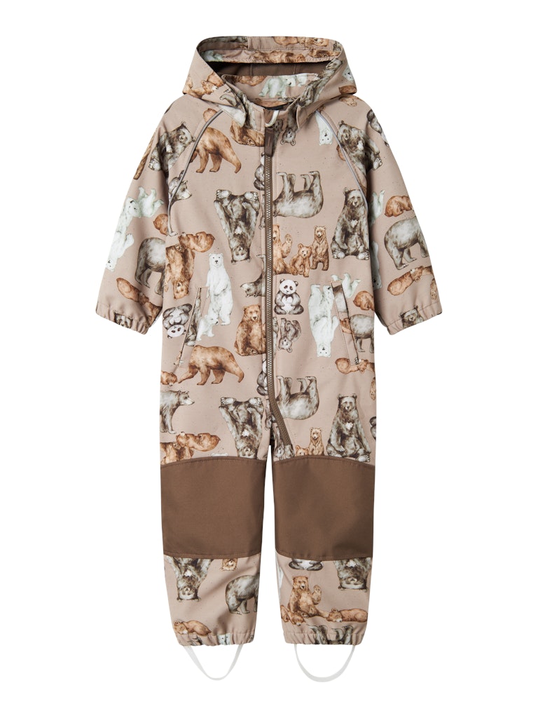 NAME IT NmnAlfa08 Bears softshellhaalari softshellvälikausihaalari fleecevuorella Savannah Tan