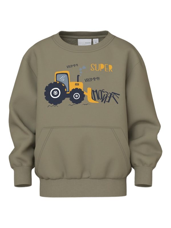 Lastenvaatteet lasten collegepaita traktorikuormaaja