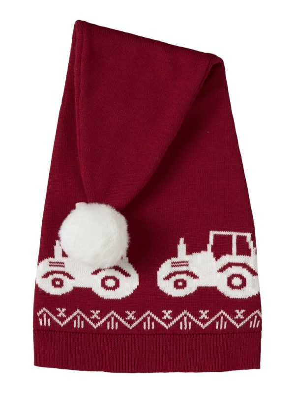 NAME IT NmnRistmas tonttulakki traktorit Jester Red Tractors 100% luomupuuvillaa