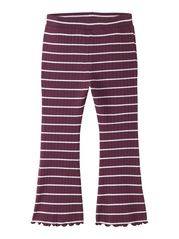 NAME IT NmfOlena slim bootcut legging leveälahkeiset housut Mauve Wine