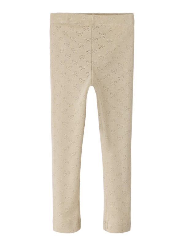 NAME IT NmfSif slim leggings rusettikuviointi 100% luomupuuvillaa Feather Gray