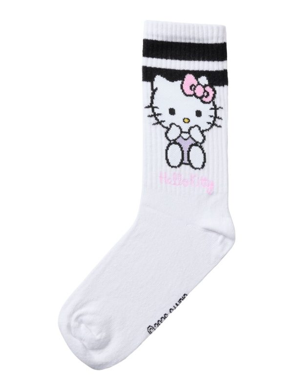 NAME IT NkfAdissi Hello Kitty tennis sock sukat Bright White Black