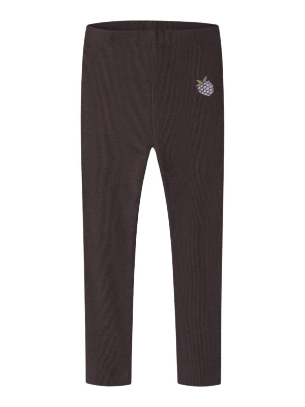 NAME IT NmfOnaya extra slim fit ribbileggings Chocolate Plum