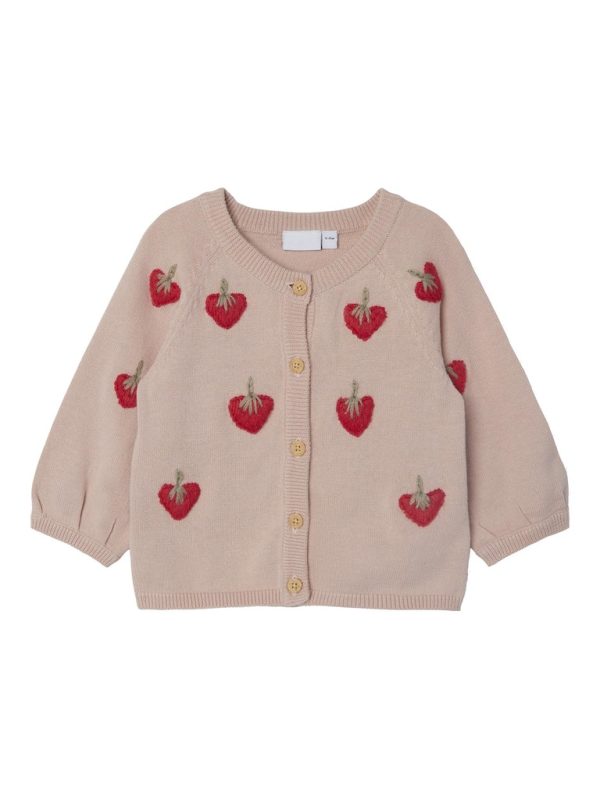 NAME IT NbfJuna vauvan neuletakki Rose Smoke