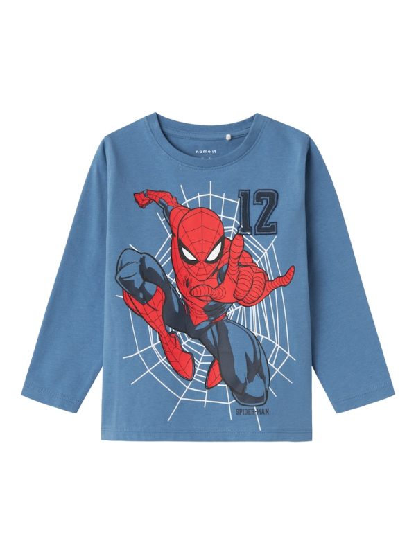 NAME IT NmmJaris lasten Spiderman paita Coronet Blue