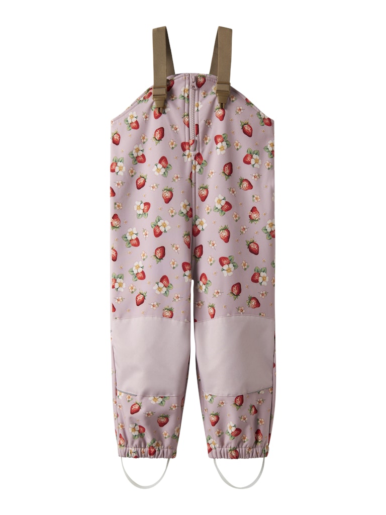 NAME IT NmfAlfa08 softshellvälikausihousut haalarimalli välikausihaalari välikausihousut olkaimilla Keepsake Lilac Strawberry