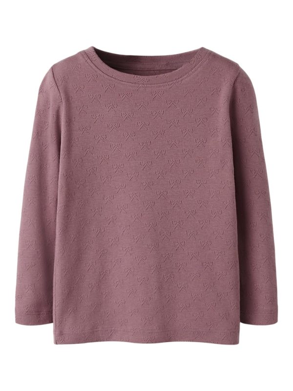 NAME IT NmfSif paita rusetti kuviointi 100% luomupuuvillaa Wistful Mauve