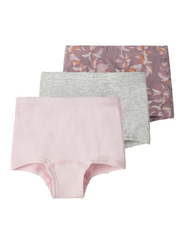 NAME IT NmfTights 3-pack alushousut pikkuhousut Elderberry