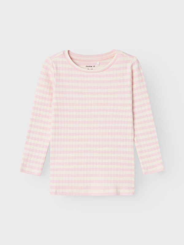 NAME IT NmfSuraja extra slim fit ribbipaita Parfait Pink