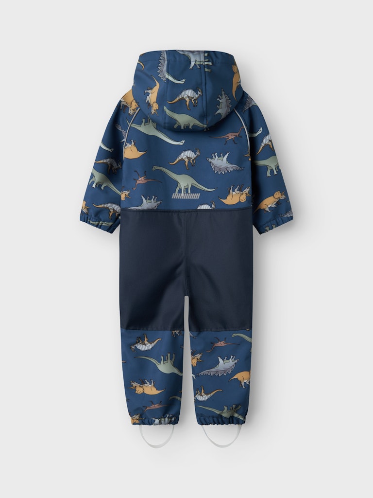 NAME IT NmmAlfa softshellvälikausihaalari fleecevuorella dinosaurukset Dark Denim Willitus - Image 3