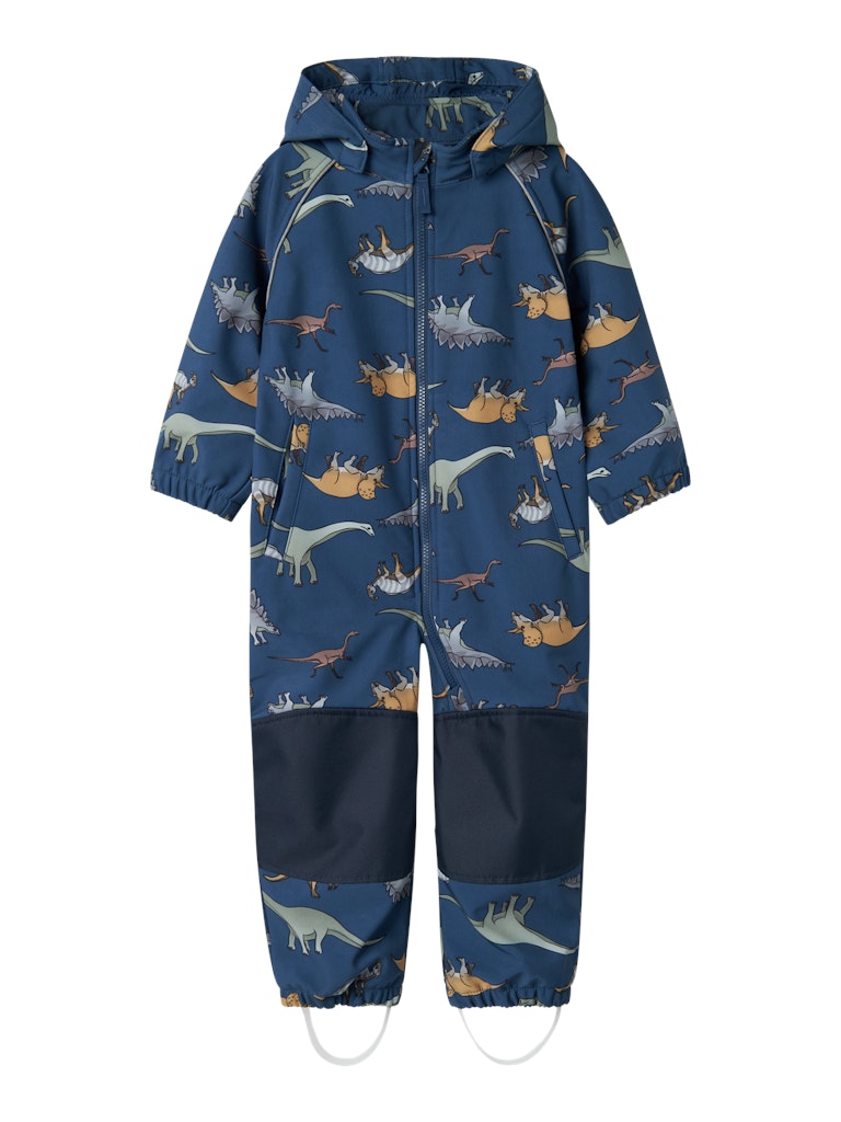NAME IT NmmAlfa softshellvälikausihaalari fleecevuorella dinosaurukset Dark Denim Willitus