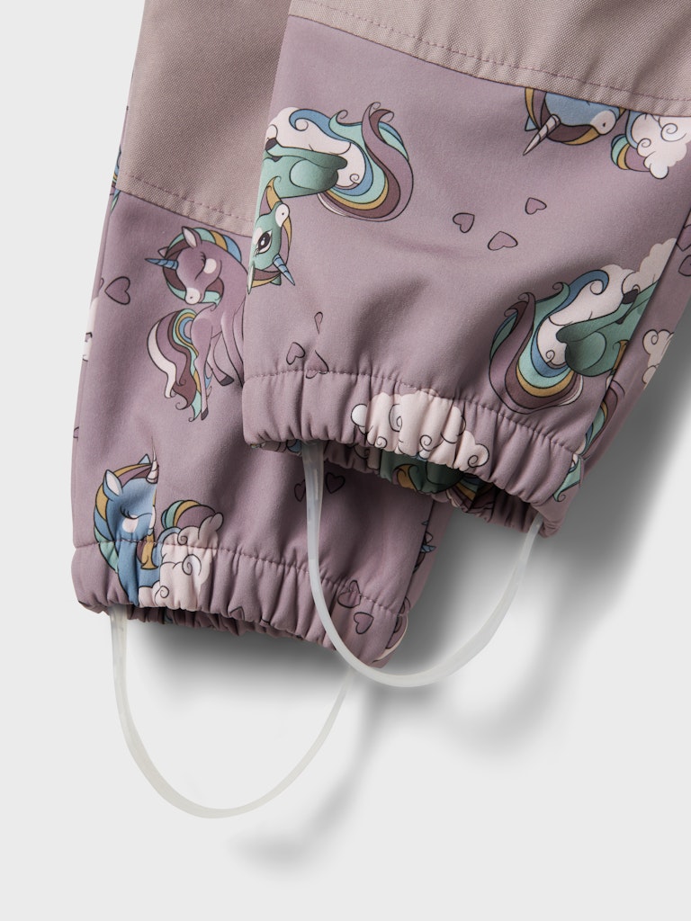 NAME IT NmfAlfa softshellhaalari softshellvälikausihaalari fleecevuorella Purple Dove Unicorns - Image 2