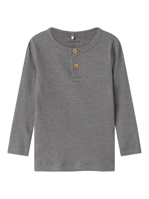 NAME IT NmmKab ribbipaita napeilla Mockingbird Melange harmaa