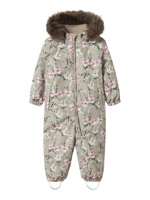 NAME IT NmfSnow10 talvihaalari toppahaalari Pure Cashmere Mellow Flower ENNAKKOTILAUS