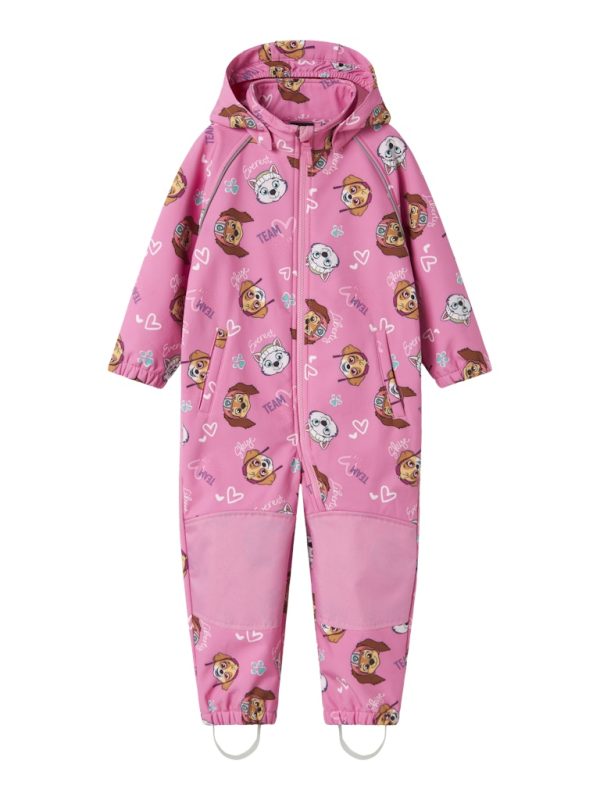 NAME IT NmfAlfa08 softshellhaalari softshellvälikausihaalari fleecevuorella Paw Patrol Ryhmä Hau Pink Cosmos