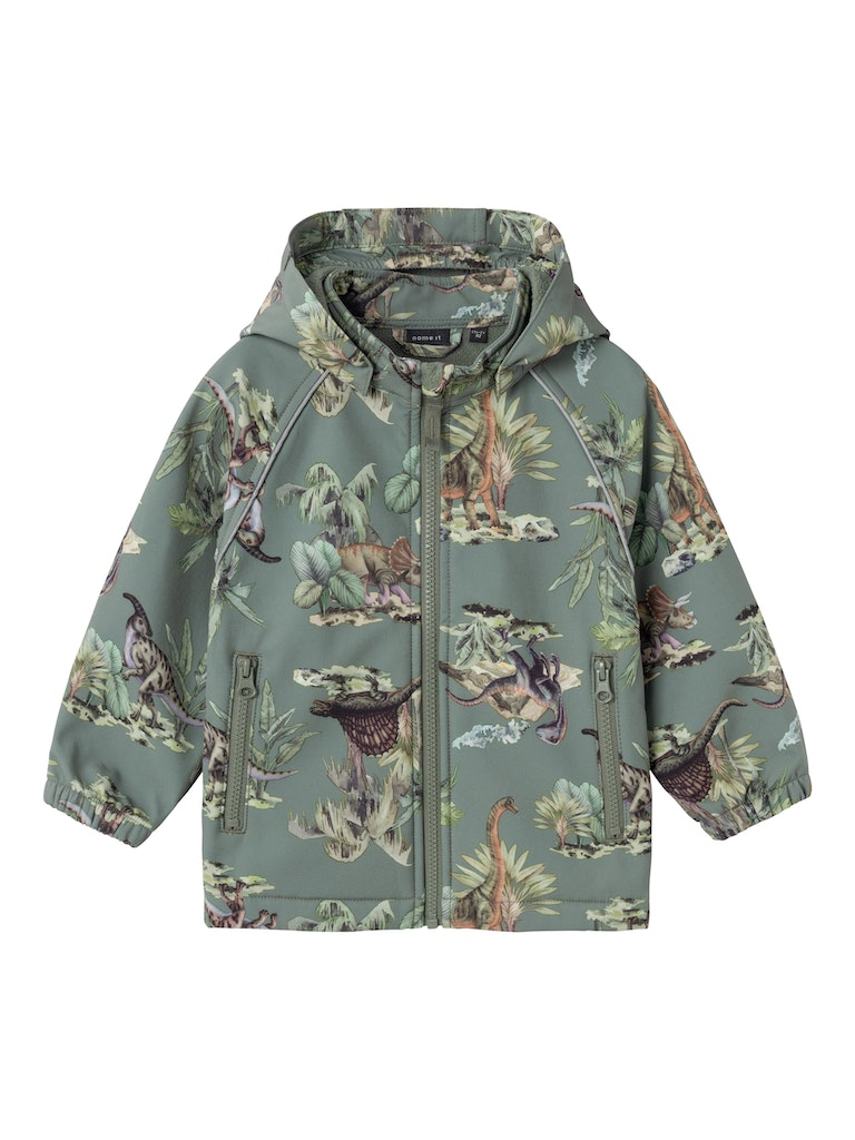 NAME IT NmmAlfa08 softshelltakki softshellvälikausitakki Dino Agave Green