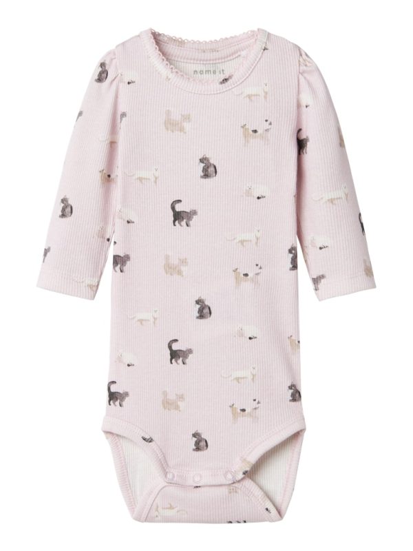 NAME IT NbfBrigit kissat vauvan ribbibody Light Lilac - 86