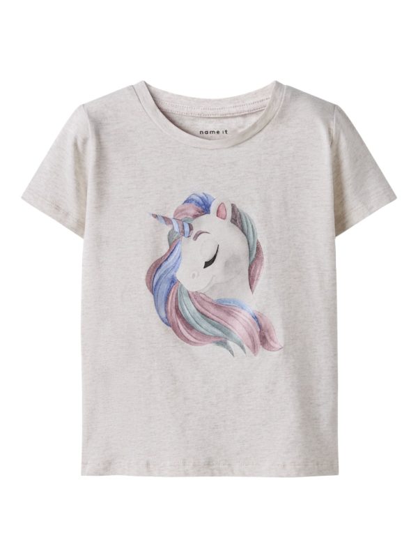 NAME IT NmfDarlingas unicorn t-paita Peyote Melange