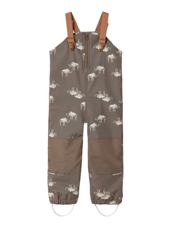 NAME IT NmmAlfa08 softshell bib pant haalarimalliset softshellvälikausihousut Morel Rhino