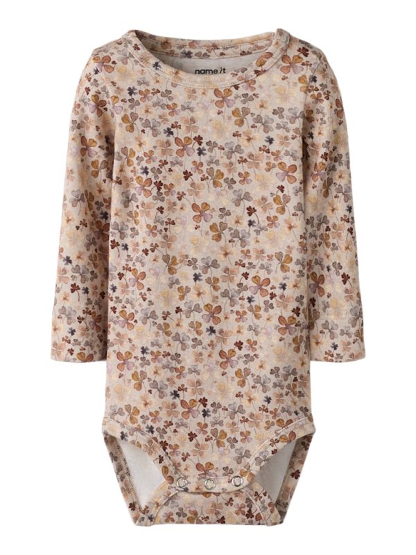 NAME IT NbfNovea extra slim fit body Mushroom