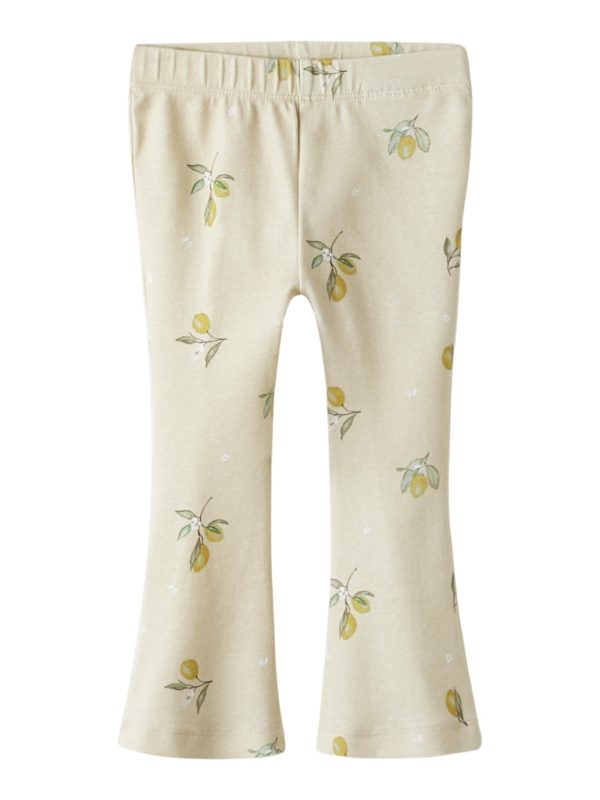 NAME IT NmfFryda flared leggings leveälahkeiset housut sitruunat Peyote