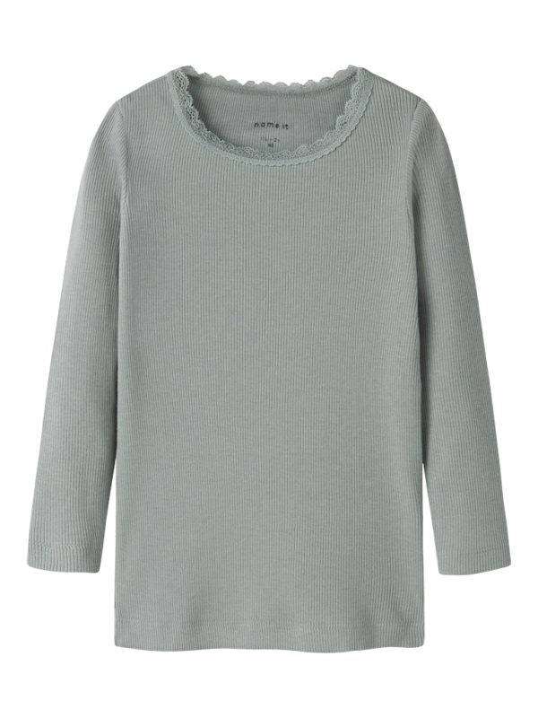 NAME IT NmfKab ribbipaita pitsikaulus Slate Gray