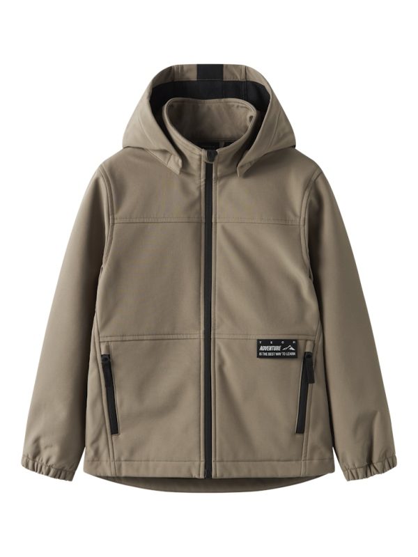 NAME IT NkmAlfa08 softshellvälikausitakki softshelltakki fleecevuorella Fossil