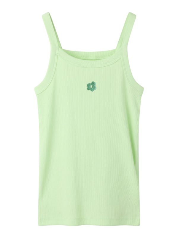 NAME IT NkfHaisy ribbitoppi kukka Patina Green Flower