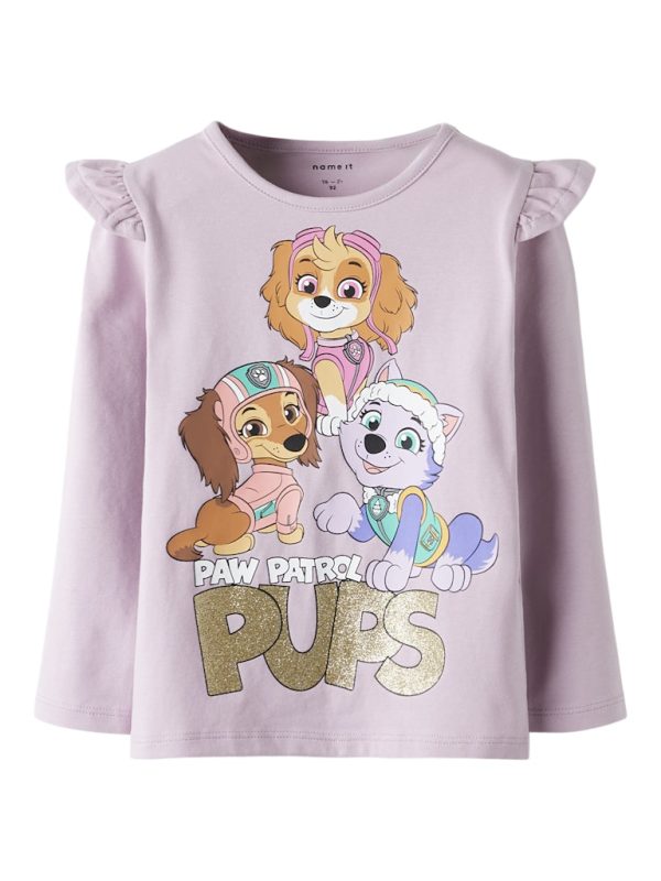 NAME IT NmfJaba Paw Patrol Ryhmä Hau paita Dawn Pink