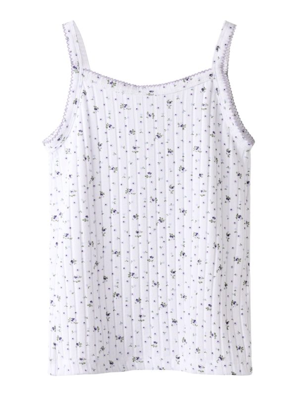 NAME IT NkfFiona toppi Bright White Flowers