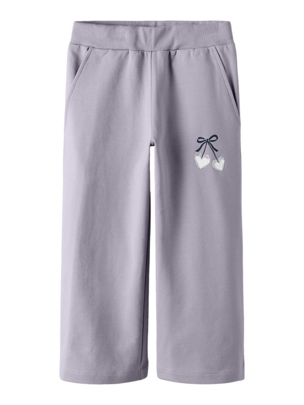 NAME IT NmfBasalt sweat wide pants collegehousut Lavender Gray TULOSSA PIAN