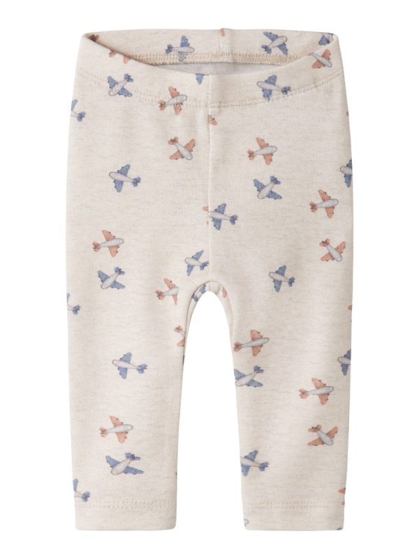 NAME IT NbmHop long john vauvan lentokoneet leggings Peyote Melange