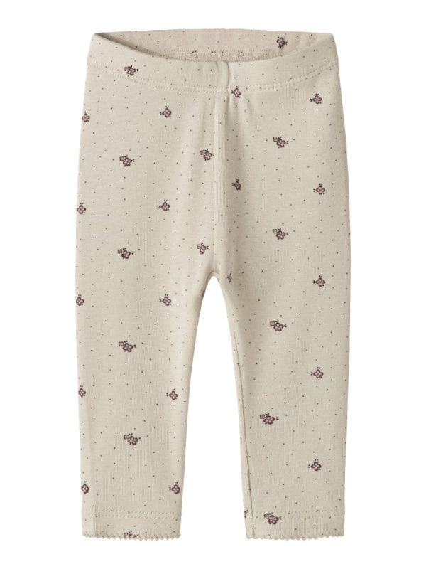 NAME IT NbfHitta vauvan leggings Almond Milk