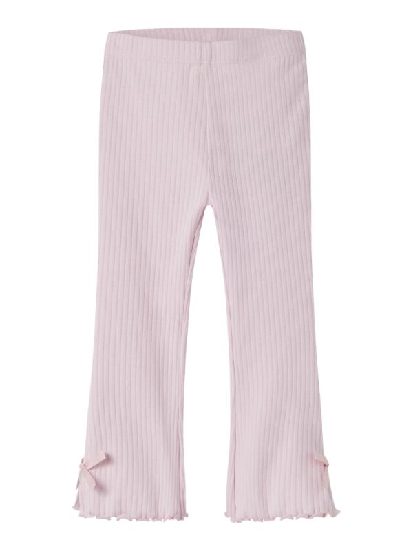 NAME IT NmfHavelle flared leveälahkeiset housut ribbileggings Cradle Pink