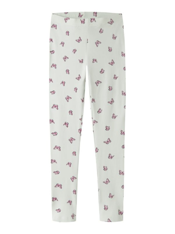 NAME IT NkfVivian leggings Pale Aqua Small Butterflies TULOSSA LÄHIPÄIVIEN AIKANA